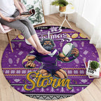 Storm Rugby Xmas Round Carpet Australia NRL Mascot