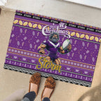 Storm Rugby Xmas Rubber Doormat Australia NRL Mascot
