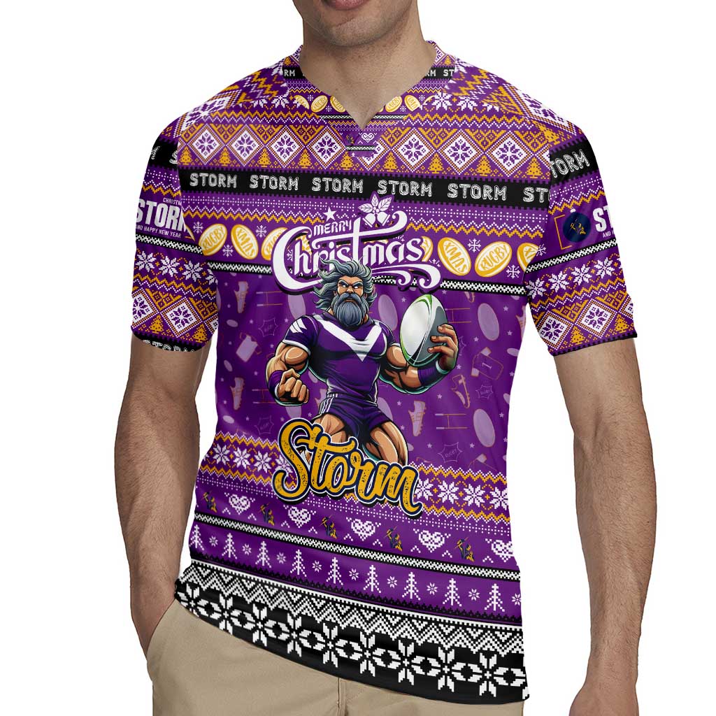 Personalized Storm Rugby Xmas Rugby Jersey Australia NRL Mascot