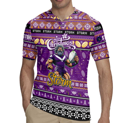 Personalized Storm Rugby Xmas Rugby Jersey Australia NRL Mascot