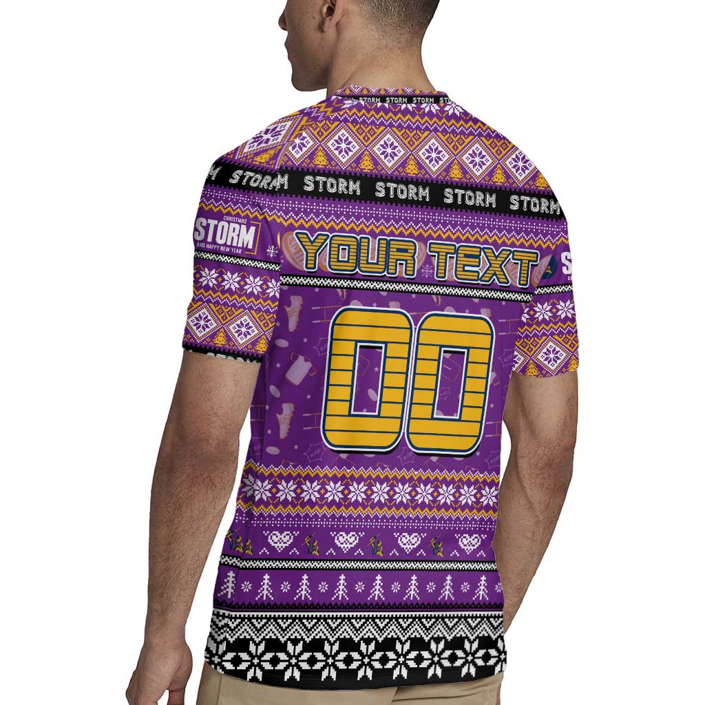 Personalized Storm Rugby Xmas Rugby Jersey Australia NRL Mascot