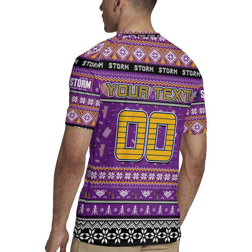 Personalized Storm Rugby Xmas Rugby Jersey Australia NRL Mascot