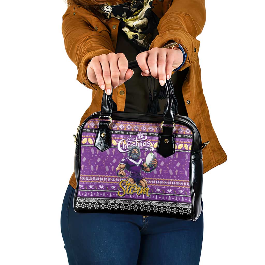 Storm Rugby Xmas Shoulder Handbag Australia NRL Mascot