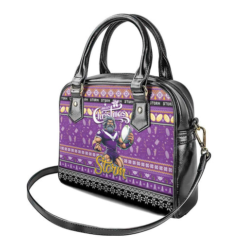 Storm Rugby Xmas Shoulder Handbag Australia NRL Mascot