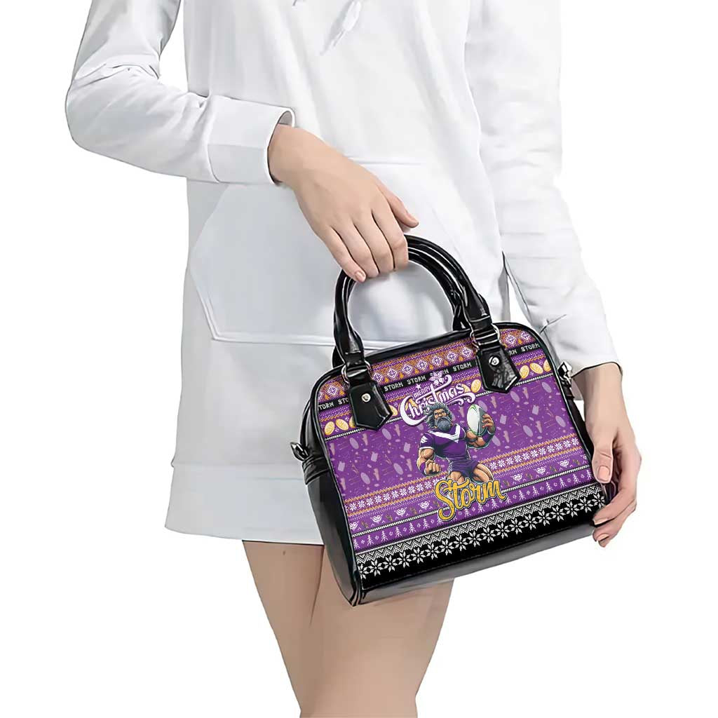 Storm Rugby Xmas Shoulder Handbag Australia NRL Mascot