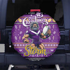 Storm Rugby Xmas Spare Tire Cover Australia NRL Mascot