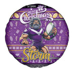 Storm Rugby Xmas Spare Tire Cover Australia NRL Mascot