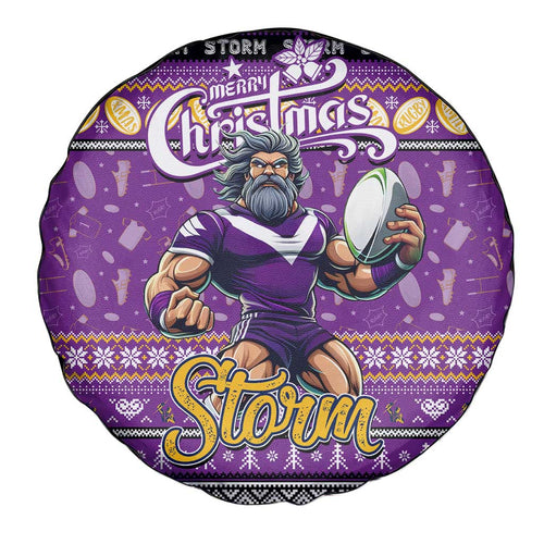 Storm Rugby Xmas Spare Tire Cover Australia NRL Mascot
