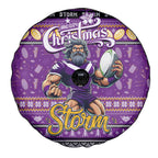 Storm Rugby Xmas Spare Tire Cover Australia NRL Mascot