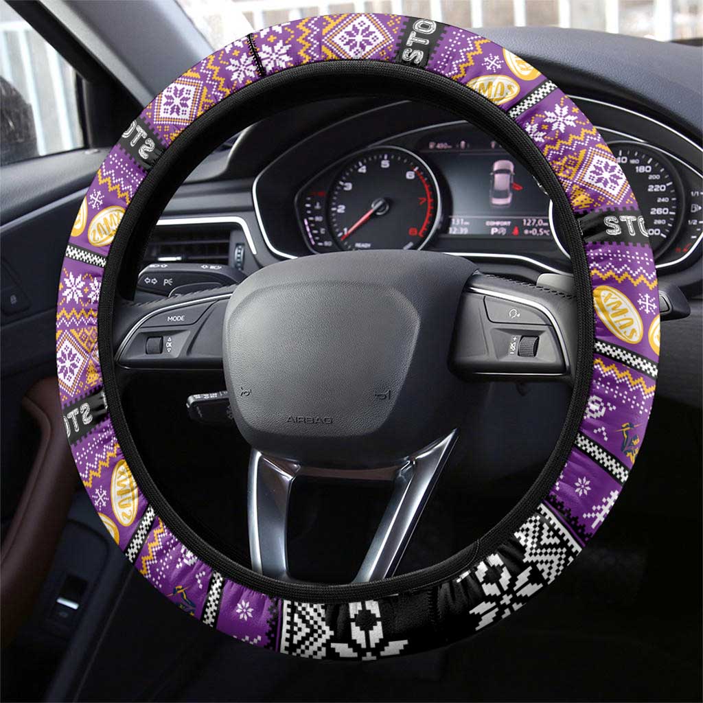 Storm Rugby Xmas Steering Wheel Cover Australia NRL Mascot