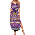Personalized Storm Rugby Xmas Summer Maxi Dress Australia NRL Mascot