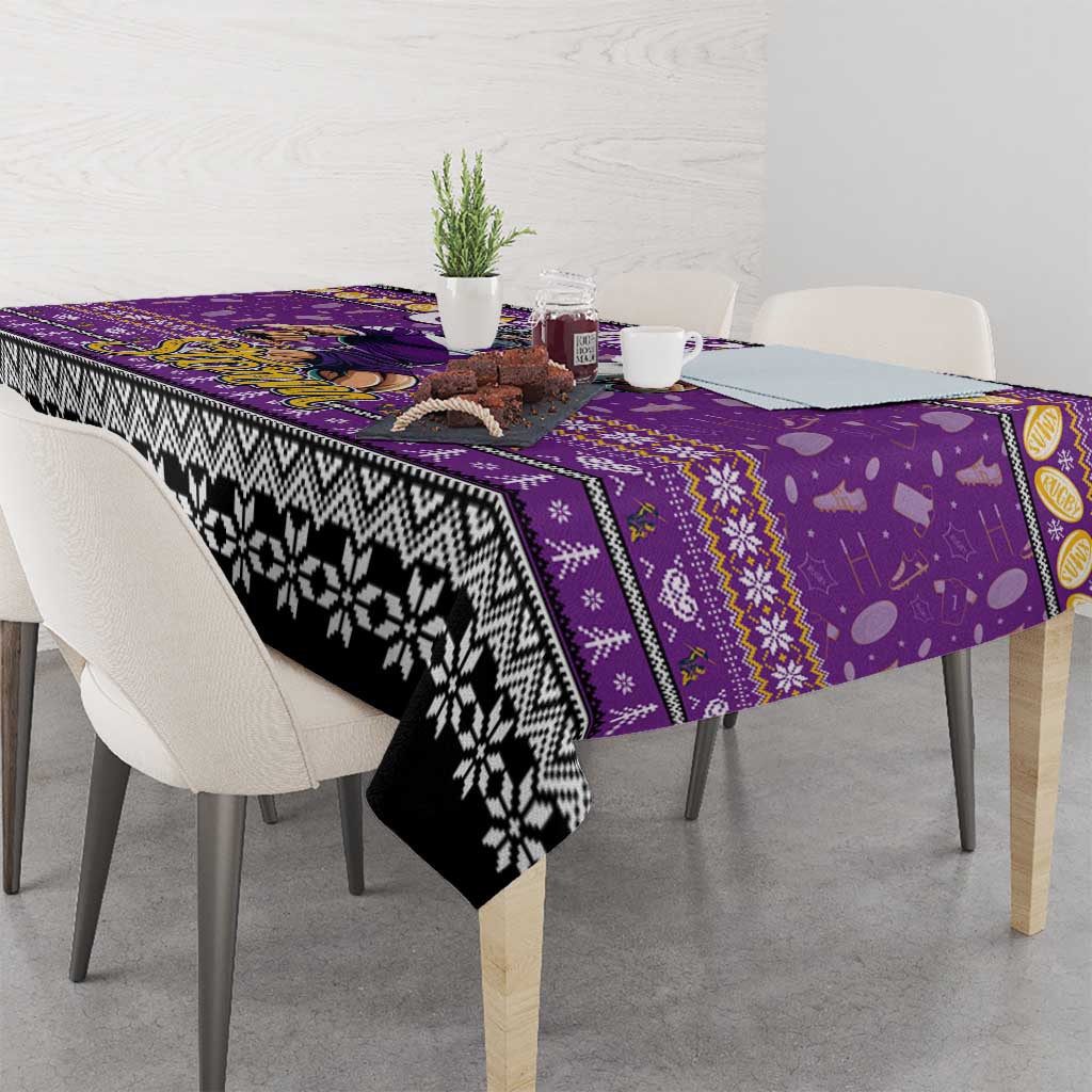 Storm Rugby Xmas Tablecloth Australia NRL Mascot