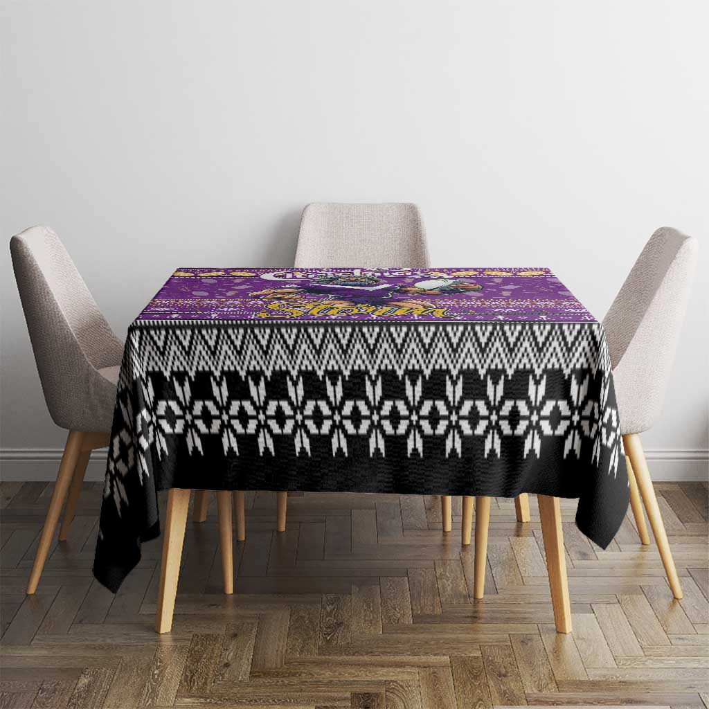 Storm Rugby Xmas Tablecloth Australia NRL Mascot