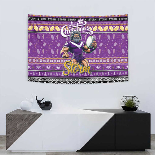Storm Rugby Xmas Tapestry Australia NRL Mascot
