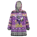 Personalized Storm Rugby Xmas Wearable Blanket Hoodie Australia NRL Mascot