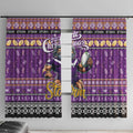 Storm Rugby Xmas Window Curtain Australia NRL Mascot