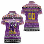 Personalized Storm Rugby Xmas Women Polo Shirt Australia NRL Mascot