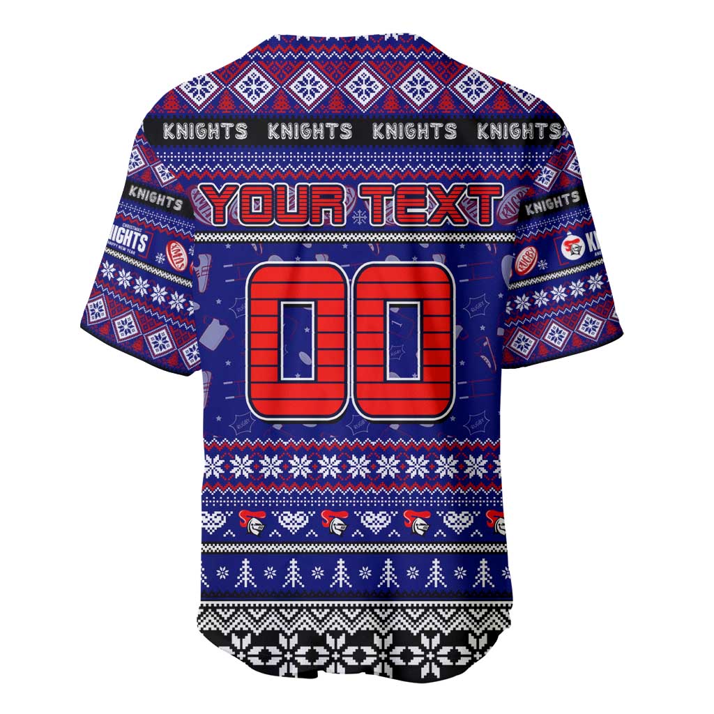 Personalized Knights Rugby Xmas Baseball Jersey Australia NRL Mascot