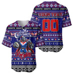 Personalized Knights Rugby Xmas Baseball Jersey Australia NRL Mascot