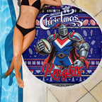 Knights Rugby Xmas Beach Blanket Australia NRL Mascot