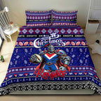 Knights Rugby Xmas Bedding Set Australia NRL Mascot