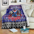 Knights Rugby Xmas Blanket Australia NRL Mascot