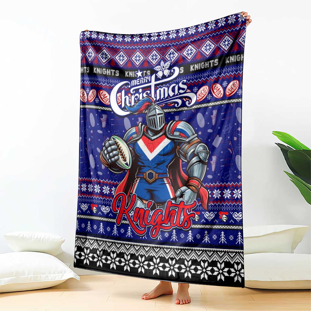 Knights Rugby Xmas Blanket Australia NRL Mascot