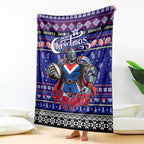 Knights Rugby Xmas Blanket Australia NRL Mascot