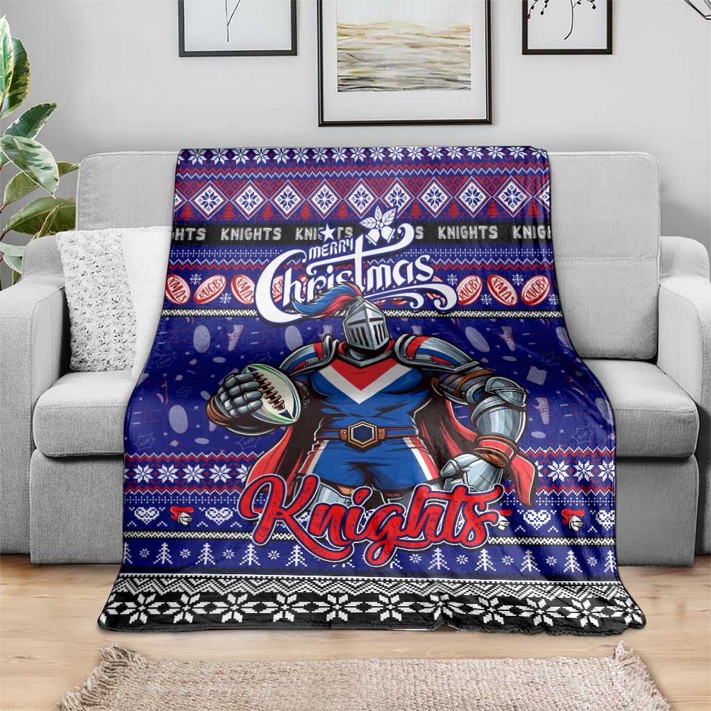 Knights Rugby Xmas Blanket Australia NRL Mascot