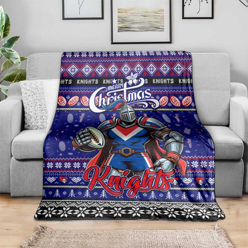 Knights Rugby Xmas Blanket Australia NRL Mascot