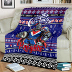Knights Rugby Xmas Blanket Australia NRL Mascot