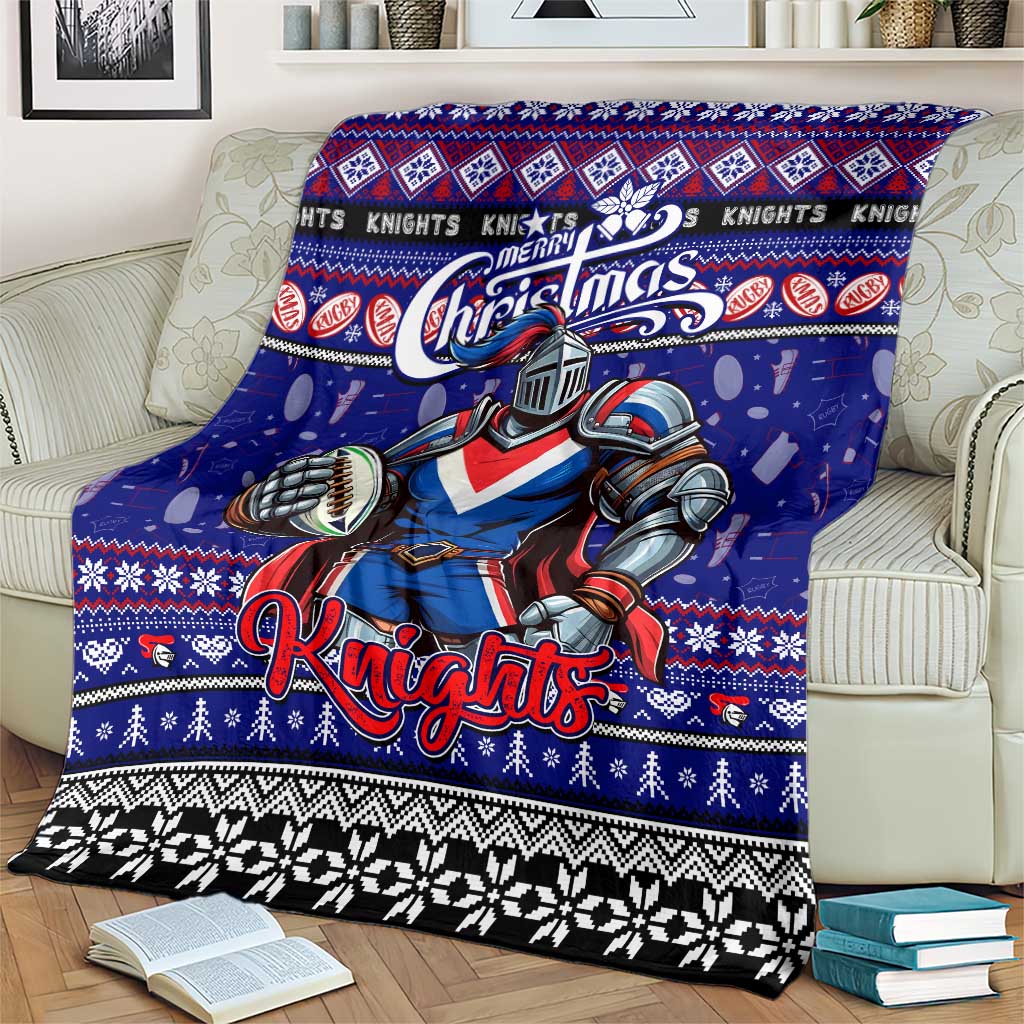 Knights Rugby Xmas Blanket Australia NRL Mascot