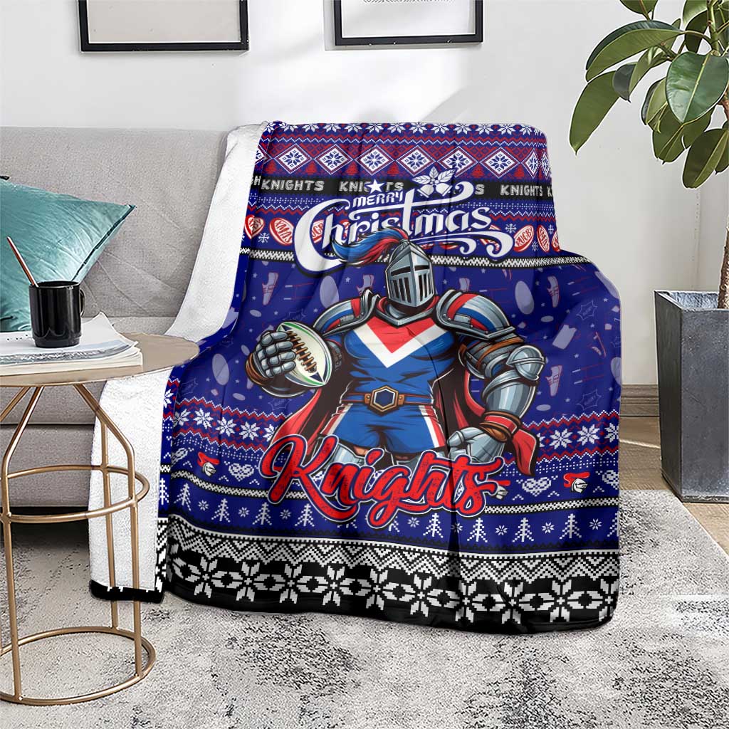 Knights Rugby Xmas Blanket Australia NRL Mascot