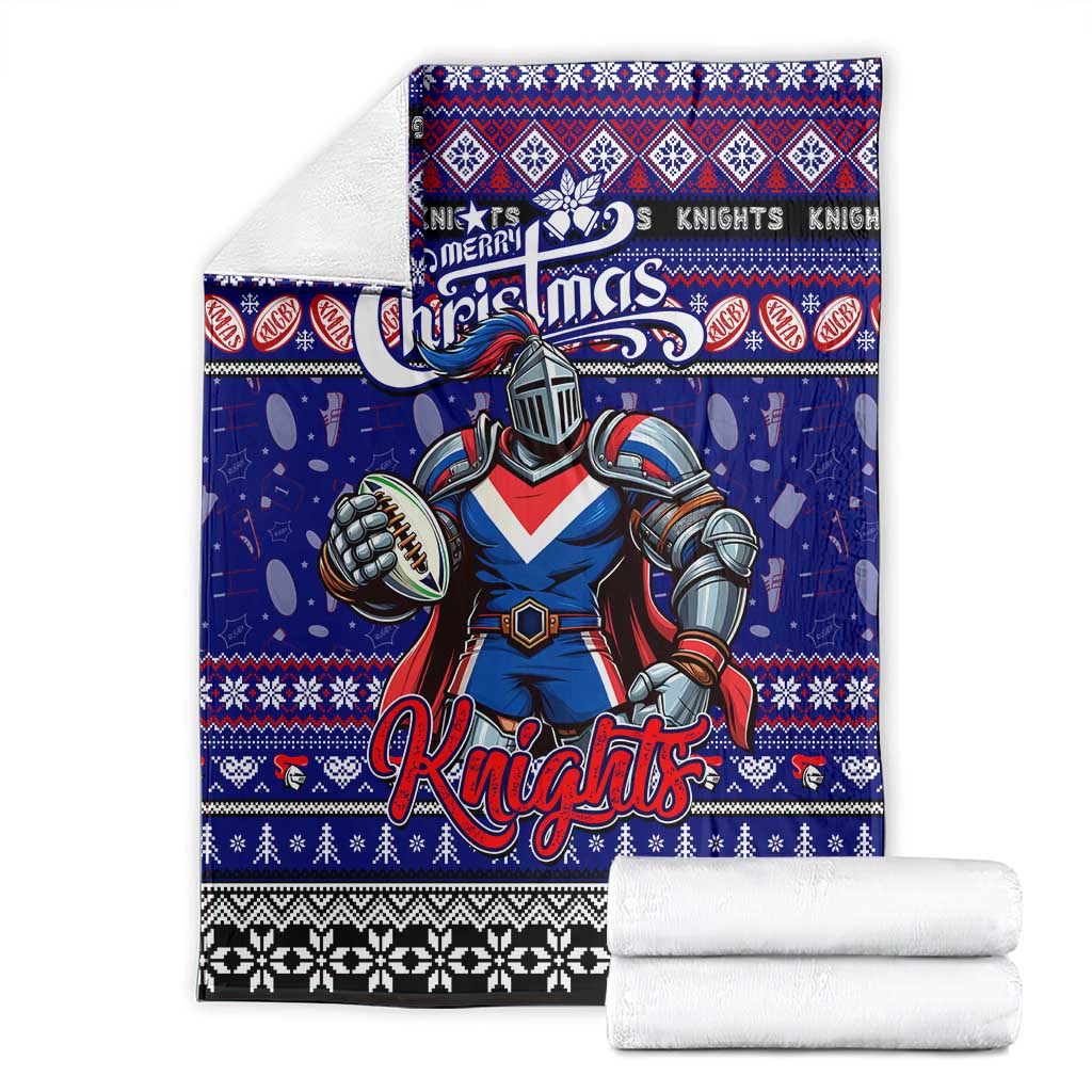 Knights Rugby Xmas Blanket Australia NRL Mascot