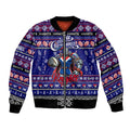Personalized Knights Rugby Xmas Bomber Jacket Australia NRL Mascot