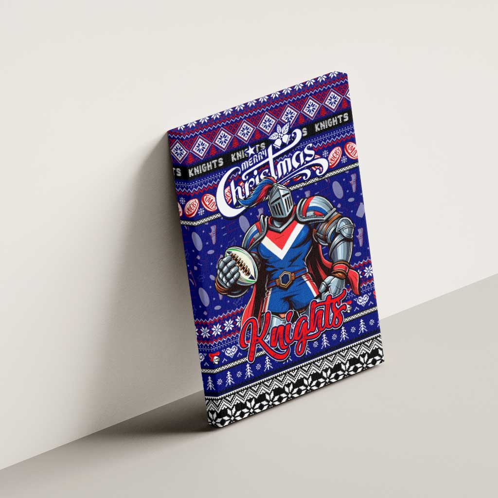 Knights Rugby Xmas Canvas Wall Art Australia NRL Mascot