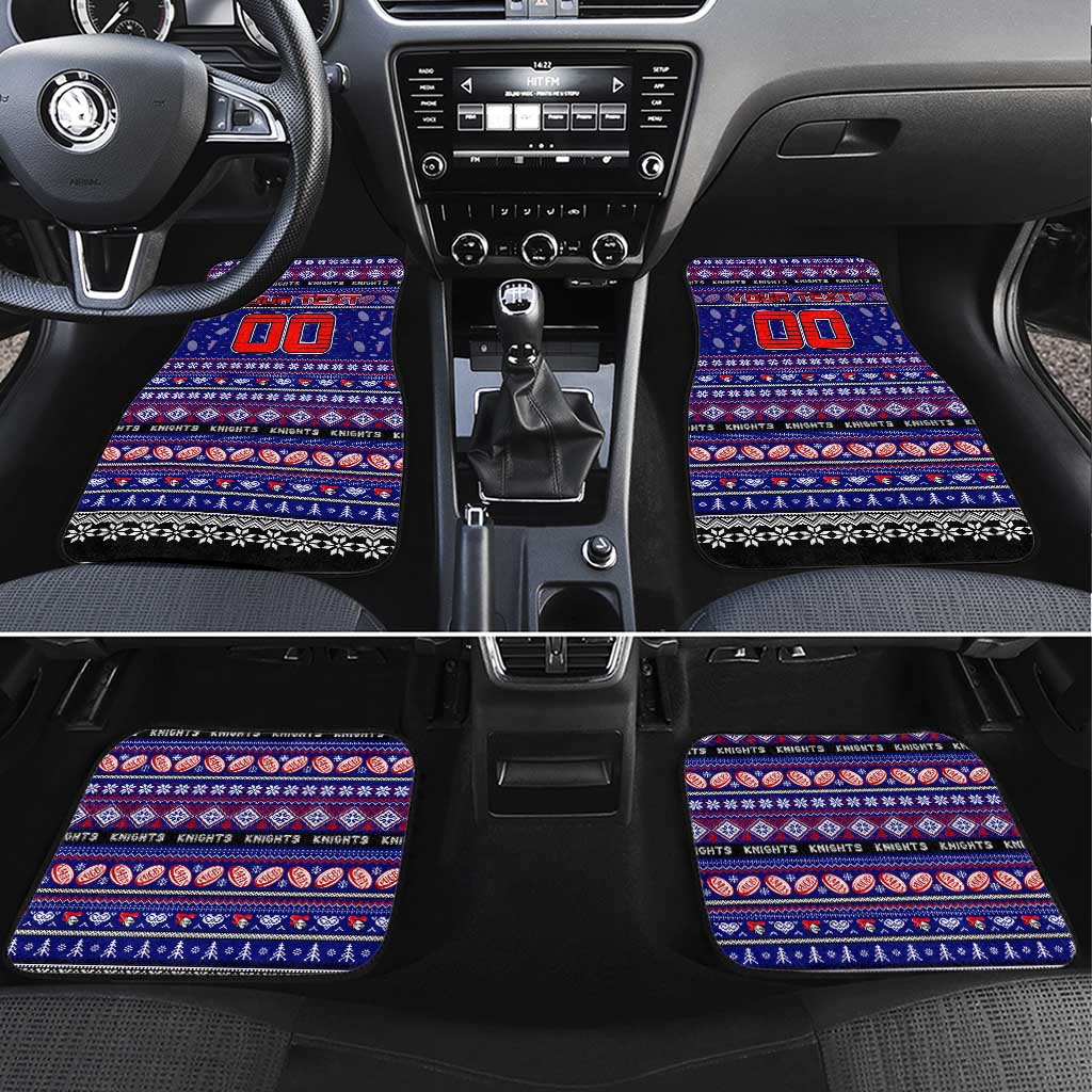 Knights Rugby Xmas Car Mats Australia NRL Mascot