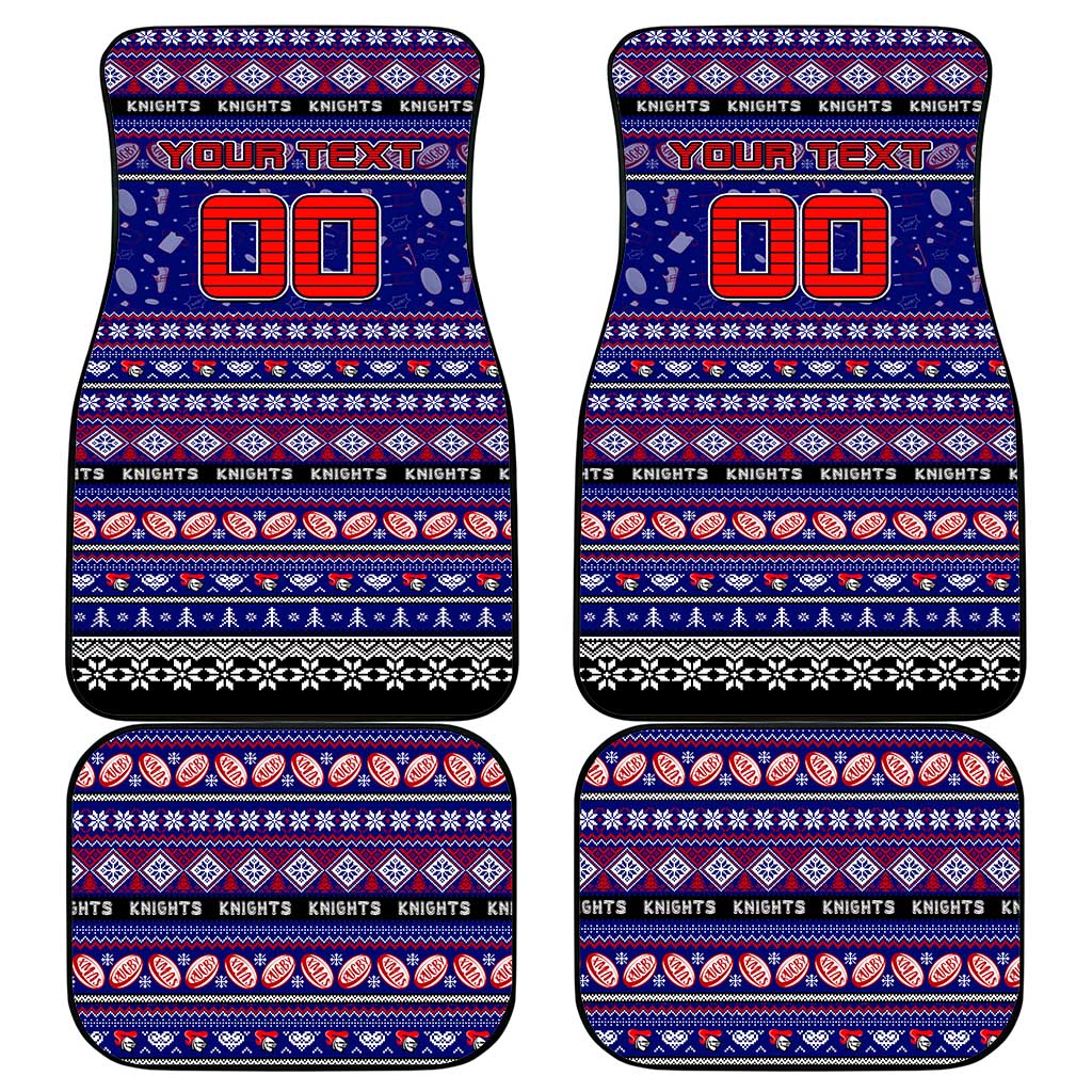 Knights Rugby Xmas Car Mats Australia NRL Mascot