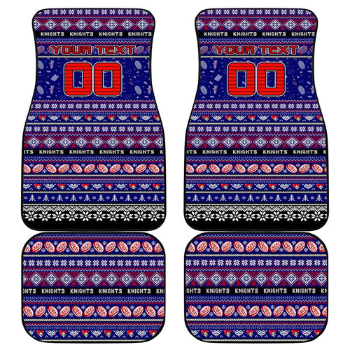 Knights Rugby Xmas Car Mats Australia NRL Mascot