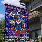 Knights Rugby Xmas Garden Flag Australia NRL Mascot