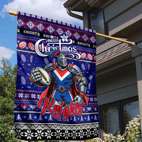 Knights Rugby Xmas Garden Flag Australia NRL Mascot