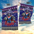 Knights Rugby Xmas Garden Flag Australia NRL Mascot