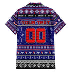 Personalized Knights Rugby Xmas Hawaiian Shirt Australia NRL Mascot