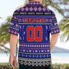 Personalized Knights Rugby Xmas Hawaiian Shirt Australia NRL Mascot