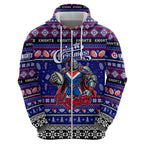 Personalized Knights Rugby Xmas Hoodie Australia NRL Mascot