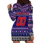 Personalized Knights Rugby Xmas Hoodie Dress Australia NRL Mascot