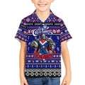Personalized Knights Rugby Xmas Kid Hawaiian Shirt Australia NRL Mascot
