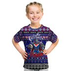 Personalized Knights Rugby Xmas Kid T Shirt Australia NRL Mascot