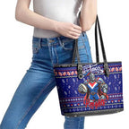 Knights Rugby Xmas Leather Tote Bag Australia NRL Mascot