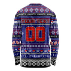 Personalized Knights Rugby Xmas Long Sleeve Shirt Australia NRL Mascot